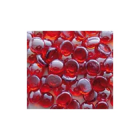 GUIJARRO CRISTAL ROJO BOLSA 50pcs