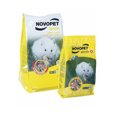 HAMSTERS ALIMENTO BOLSA 900GR NOVOPET