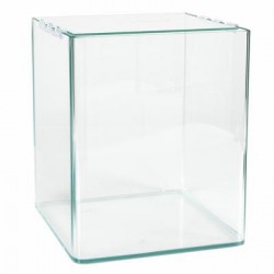 Acuario cubo esq.curvo 20X20X25cm Q1 10L